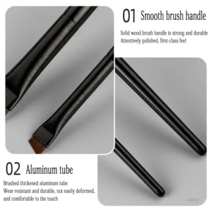 1/2pcs Blade Makeup Brush Angled Thin Eyebrow Brush Flat Fine Eyeliner Brush Professional Liner Brow Beauty Make Up Tool