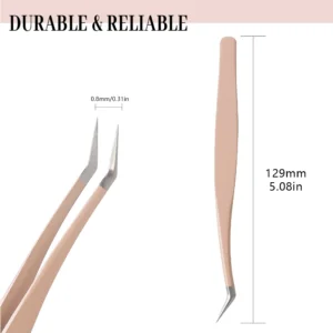 1 Pcs Eyelash Extension Tweezers Stainless Steel 3D Accurate Clip Eyelashes Tweezers Lash Extensions Supplies Set Tool