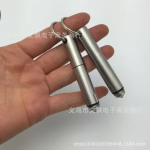 1 Pcs Mini Stainless Steel Tactical Pen Pocket Short Pen Tungsten Window Breaking Machine Outdoor Self-Defense EDC Supplies