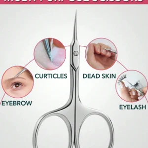 1 piece, two-handed stainless steel cuticle scissors, multi-functional beauty tools, tasteless cuticle removal nails