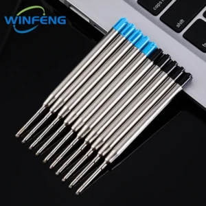 10Pcs Ballpoint Pen Ink Refills Self Defense Tactical Pen Replacement Refill for School Student Office Stationery Supplies