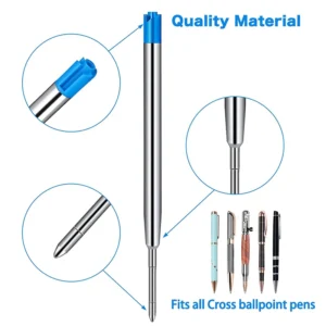 10Pcs Self Defense Tactical Pen Refills Special Office Business Ballpoint Pen Refill Rods For Writing School Student Stationery