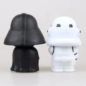 10cm 2pcs/lot Cute Style Star War Darth Vader & STORM TROOPER Kawaii Movie Action Figure Model Toys