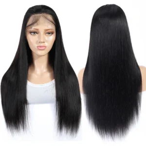 13x6 13x4 HD Transparent Lace Front Human Hair Wigs Pre Plucked For Women Bone Straight Remy Human Hair Lace Frontal Wigs