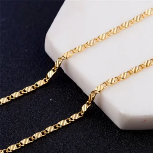 18K Gold 925 Sterling Silver Noble Beautiful Fashion Elegant Chain Pretty Men Women Necklace Jewelry Wedding Gift