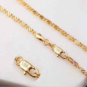 18K Gold 925 Sterling Silver Noble Beautiful Fashion Elegant Chain Pretty Men Women Necklace Jewelry Wedding Gift