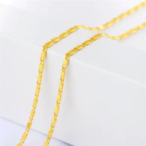 18K Gold 925 Sterling Silver Noble Beautiful Fashion Elegant Chain Pretty Men Women Necklace Jewelry Wedding Gift