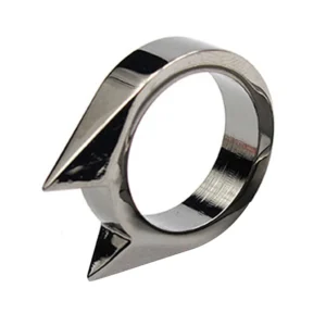 1Pc Safety Survival Ring EDC Tool Self Defence Stainless Steel Ring Finger Defense Ring Tool for Women Men