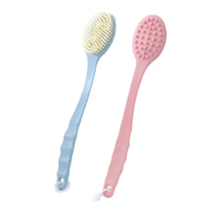 1pc Long Handle Bath Brush Soft Body Scrub Skin Massager Shower Scrubber Body Cleaning Brush Exfoliation Bathroom Accessories