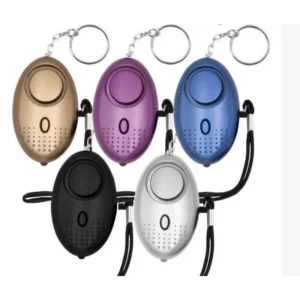 1pcs Portable Self Defense 130dB Anti Aggression Personal Security Alarm Keychain LED Lights Emergency Safety For Women