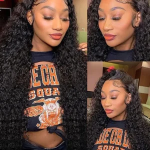 200 Density 13x6 HD Deep Wave Lace Frontal Wig 13x4 Water Wave Curly Human Hair 5x5 Lace Front Wig 30 32 40Inch Closure Glueless