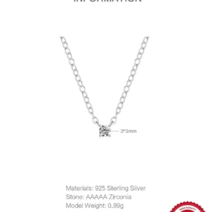 925 Sterling Silver Ins Clavicle Necklace For Women 18K Gold Korean Ins Minimalism Necklace Fine Jewelly Wedding Part Gift