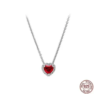 Classic 925 Sterling Silver Shiny Multi Round Heart shaped Pendant Necklace fits Design Original Charm Beaded DIY Exquisite Gift