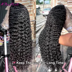 Deep Wave Wigs 13x6/13x4 HD Transparent Lace Front Human Hair Wigs 360 Lace Frontal Wig Human Hair Cury 5x5 HD Lace Closure Wigs