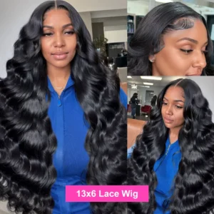 Luvin HD 250% Body Wave 13x6 Lace Frontal Wigs 30 40 Inch Remy 13x4 Lace Front Wig 5x5 Lace Closure Wig Human Hair For Women